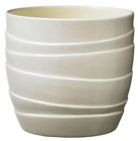 Ghiveci Barletta, ceramica, 16 cm, crem