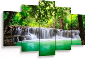 Tablou - cascada din Kanchanaburi, Thailanda (150x105 cm)