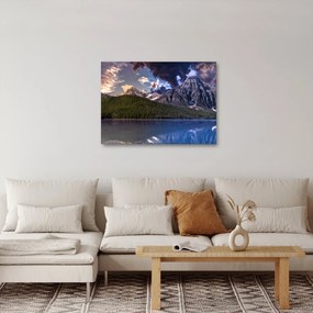 Tablou cu lac și munți (70x50 cm)