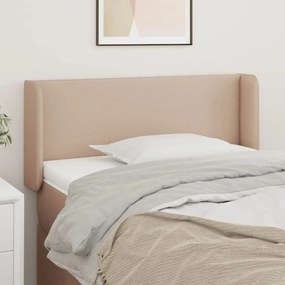 vidaXL Tăblie pat cu aripioare cappuccino 83x16x78/88 cm piele eco
