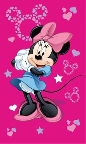Disney Minnie Pink prosop de mână, prosop pentru față 30x50cm