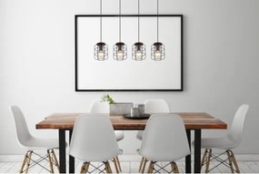 Globo 54037-4H - Lustră WILLA pe cablu, 4xE27/40W/230V