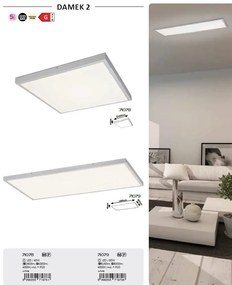 Plafoniera LED stil tehnic panou Damek2 120x60cm