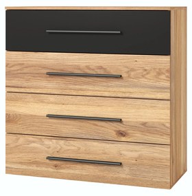Comodă Benson MW27 (stejar mauvella + negru). 1118204