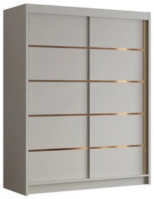 Dulap de haine cu uși culisante Hyzron IV 150 (Cașmir + auriu) . 1105730