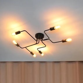 LED Lustră aplicată TUBE 6xE27/15W/230V