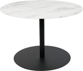 Masuta de cafea rotunda din metal Snow Marble Round M (60cm) | ZUIVER