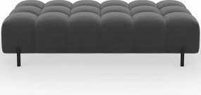 Taburet Tapitat cu Picioare Ferivo, 140x70x40 cm, dark gri plush – Sola 06