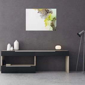 Tablou pe sticlă - Arta abstractă în cerneală (70x50 cm)
