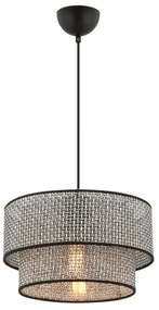 Pendul pe cablu ECHO 1xE27/60W/230V gri/negru