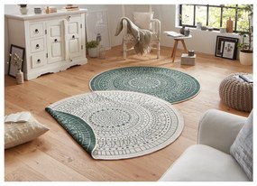Covor adecvat pentru exterior NORTHRUGS Porto, ø 140 cm, verde