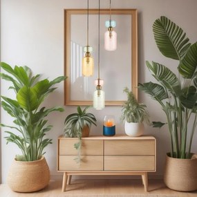 Lustră pe cablu MOLLY 3xE14/40W/230V d. 38 cm colorat