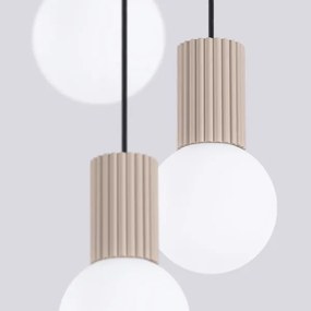 Lustră pe cablu Sollux SL.1745 HALO 3xG9/8W/230V d. 25 cm bej