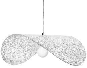 Lustra suspendata din sticla structurata Hat 60 transparent