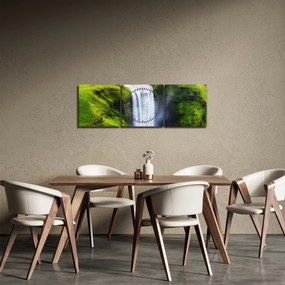 Tablou - Cascada Skogafoss (cu ceas) (90x30 cm)