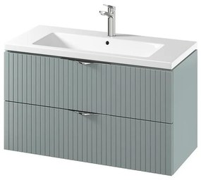 Cersanit S801-546 - Dulap suspendat pentru baie TIRSO 100x45 cm cu lavoar, mentă