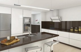 Lustra LED liniara, suspendata Organic 100cm, crom P0355 MX