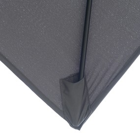 Umbrela de Gradina Dreptunghiulara Outsunny UV 50+, 200x300cm, Gri Inchis | Aosom RO