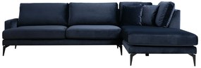 Canapea de colț Papira Corner Right (L3+Chl) - Navy Blue