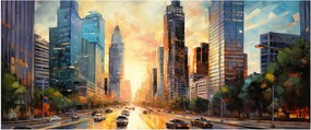 Tablou - Pictura orașului (120x50 cm)