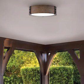 Plafonieră Hinkley HK-SAWYER-F-M-SQ SAWYER 3xE14/40W/230V d. 38 cm maro