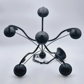 Lustră pe lanț DONATO 5xE14/40W/230V negru