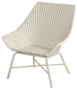 Fotoliu de grădină Hartman Delphine, alb - crem
