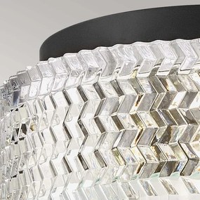 Plafonieră Hinkley HK-ELLE-F-S-BK 2xE27/60W/230V d. 30,5 cm negru