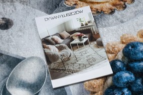 ANDRE 33570 covor lavabil Cupcake-uri, bucatarie, anti-alunecare - argint / bej