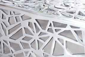 Masuta de cafea din aluminiu Abstract 60cm argintiu