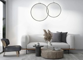 Lustra design inelar LED Ring 60 negru