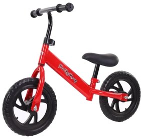 Bicicleta de echilibru fara pedale pentru incepatori, 2 - 5 ani, Rosu
