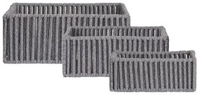 Coșuri de depozitare 3 buc. din material textil 36x26x14 cm Arese – House Nordic