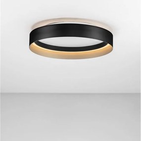Plafoniera circulara aluminiu negru/auriu LED CCT LUMIA 45cm