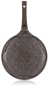 Tigaie pentru clătite Banquet cu suprafață antiaderentă, Granite Brown Smile, 26 cm