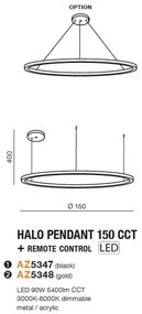 Lustra LED XXL cu telecomanda design modern circular HALO 150 CCT GO