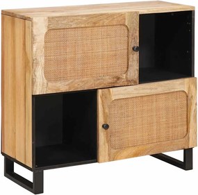 vidaXL Bufet cu depozitare Maro 80 x 33 x 75 cm Lemn de mango solid