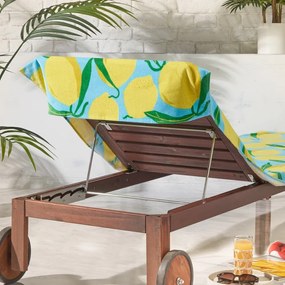 Prosop de plajă din bumbac 92x180 cm Lemons Lounger – Catherine Lansfield