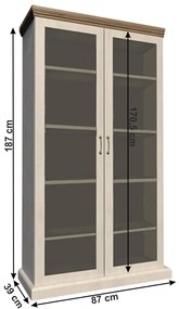 Vitrina, pin nordic stejar salbatic, ROYAL WS