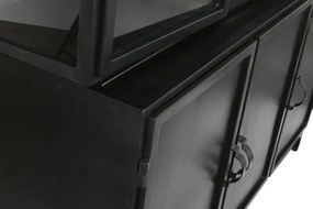 Vitrina, neagra, din metal, Eclipse
