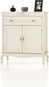 Comodă lemn masiv Seraphia, 94 × 46 × 107 cm - Vanilla