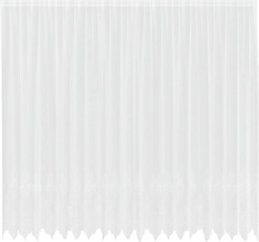 vidaXL Cortină din Dantelă cu perdele Alb 300 x 500 cm Poliester