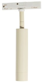 Spot modern bej cu alb pentru sistem de șine monofazat - Slimline Uzzy