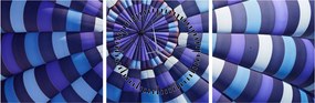 Tablou cu structura balonului zburător (cu ceas) (90x30 cm)