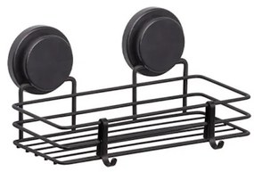 Etajera pentru baie Metalife MGS-718, 1 nivel, 41x25x15.5 cm, Negru