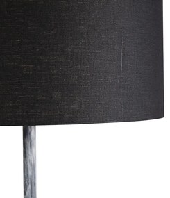 Lampă de podea gri cu nuanță neagră 50 cm - Simplo