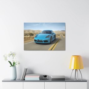 Tablou Canvas Blue Porsche 120x80 cm