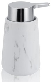 Dozator de săpun lichid alb din ceramică 200 ml Marble - Tomasucci