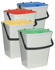 Coșuri de gunoi pentru deșeuri sortate Artplast  4 x 15 l