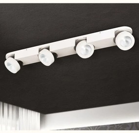 Plafoniera cu 4 spoturi directionabile Meno LED, alb Str 10-467/4 weiß OR